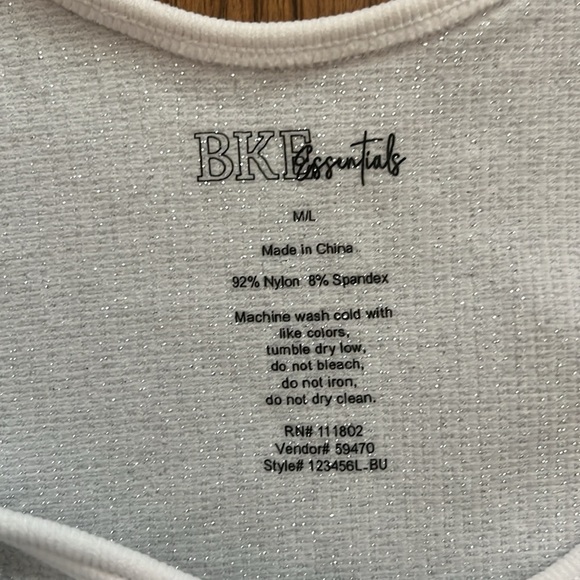 Buckle Ribbed Brami Tank Top Silver Size M/L New With Tag - Picture 8 of 9